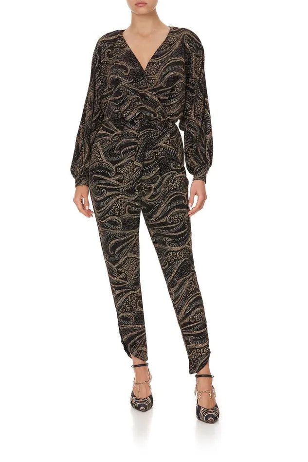 Women Playsuits and Jumpsuits Camilla Jersey Twist Front Jumpsuit Studio 54