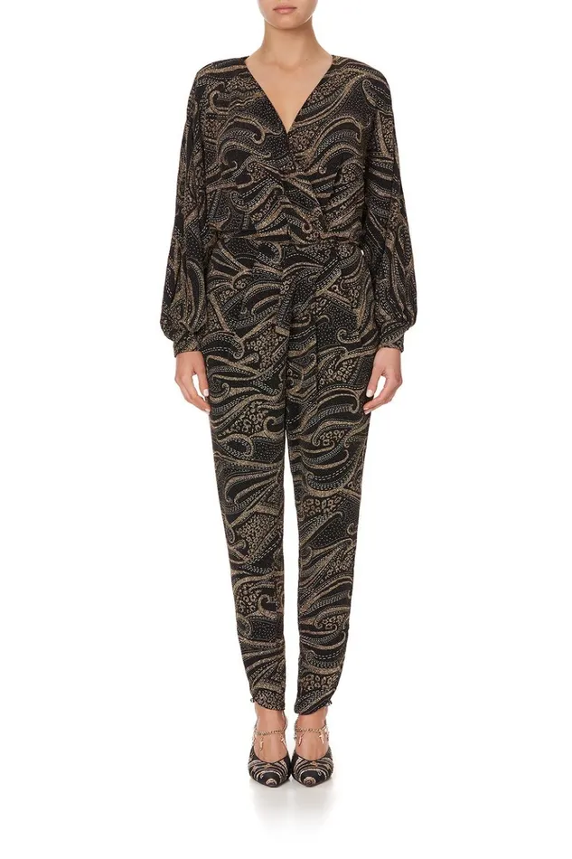 Women Playsuits and Jumpsuits Camilla Jersey Twist Front Jumpsuit Studio 54