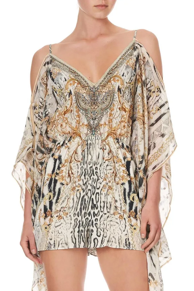 Women Playsuits and Jumpsuits Camilla Playsuit With Scarf Side Gates Of Glory