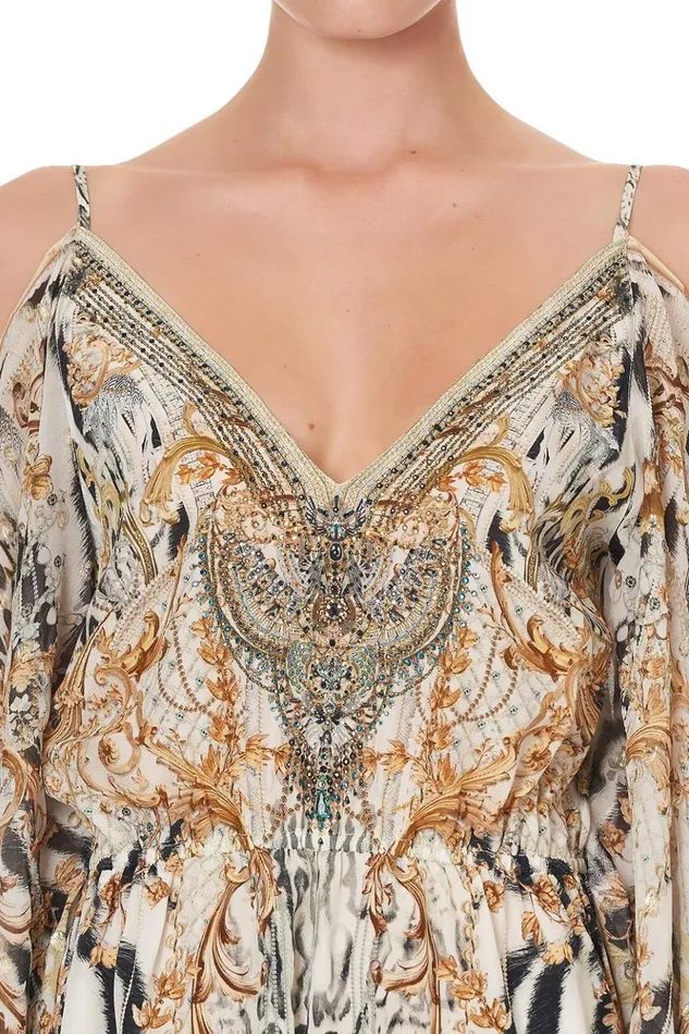 Women Playsuits and Jumpsuits Camilla Playsuit With Scarf Side Gates Of Glory