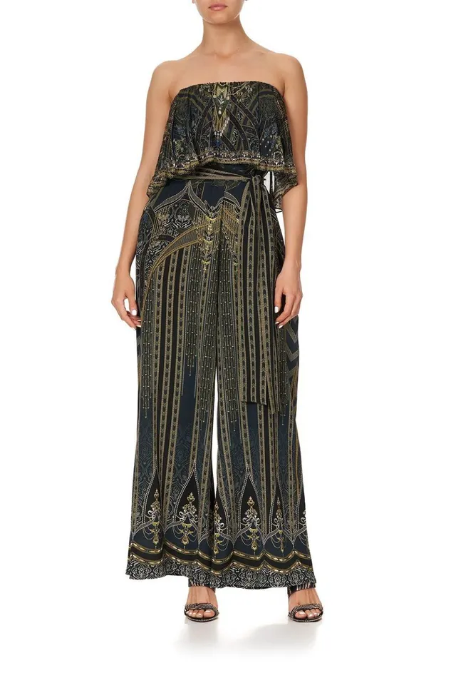 Women Playsuits and Jumpsuits Camilla Strapless Jumpsuit With Frill Great Scott