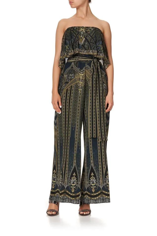 Women Playsuits and Jumpsuits Camilla Strapless Jumpsuit With Frill Great Scott