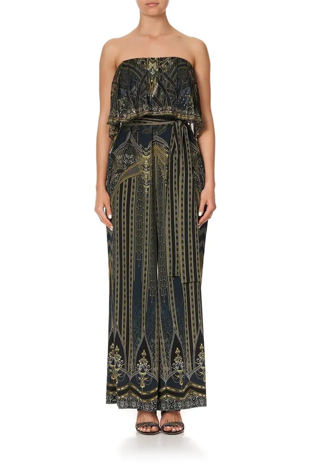 Women Playsuits and Jumpsuits Camilla Strapless Jumpsuit With Frill Great Scott