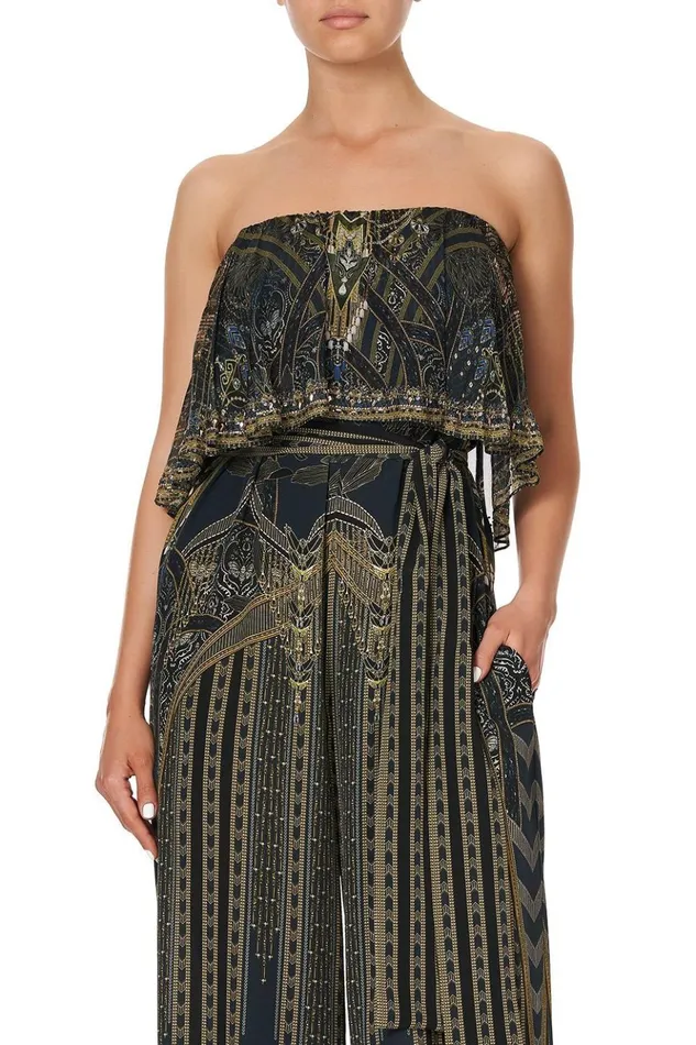 Women Playsuits and Jumpsuits Camilla Strapless Jumpsuit With Frill Great Scott