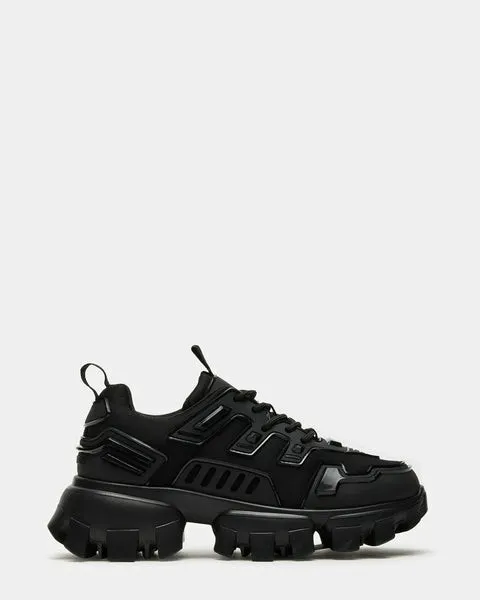 Women PONCED BLACK Black Steve Madden Sneakers