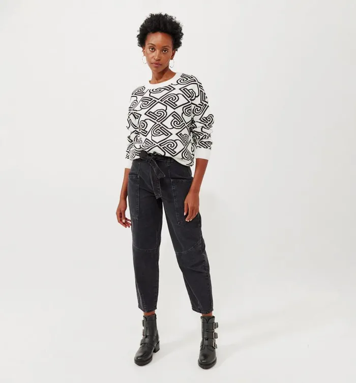 Women Promod Logo Jumper 8211 Black Print Promod Jumpers And Cardigans Women Promod Logo Jumper 8211 Black Print Promod Jumpers And Cardigans