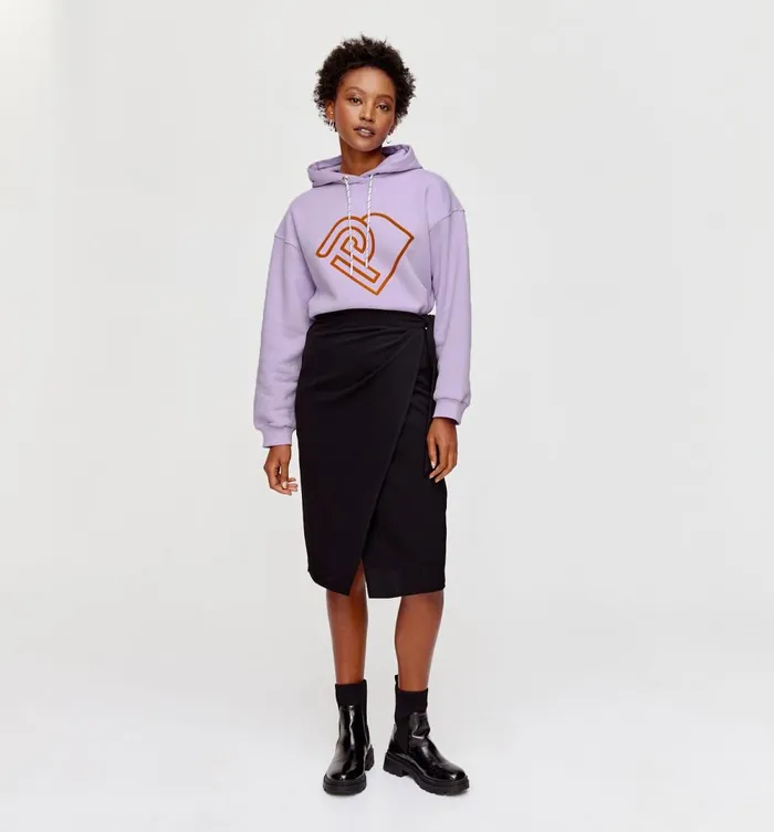Women Promod Logo Sweatshirt 8211 Lilac Promod Jumpers And Cardigans Women Promod Logo Sweatshirt 8211 Lilac Promod Jumpers And Cardigans