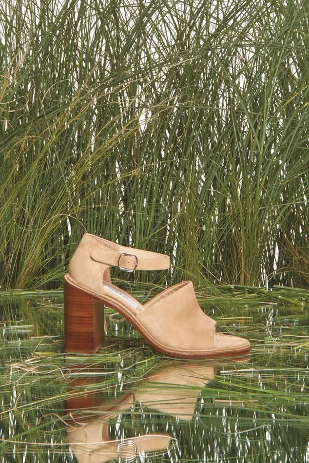 Women Pumps Gabriela Hearst Beau Heel In Beige Suede