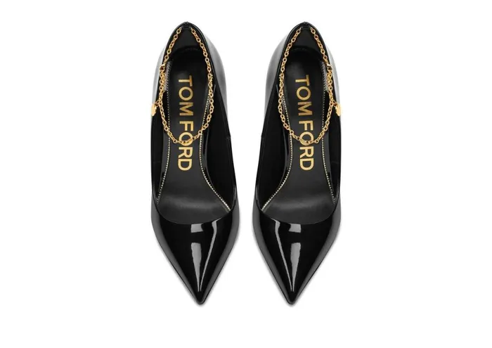 Women Pumps Tom Ford Patent Leather Chain Pump Women Pumps Tom Ford Patent Leather Chain Pump