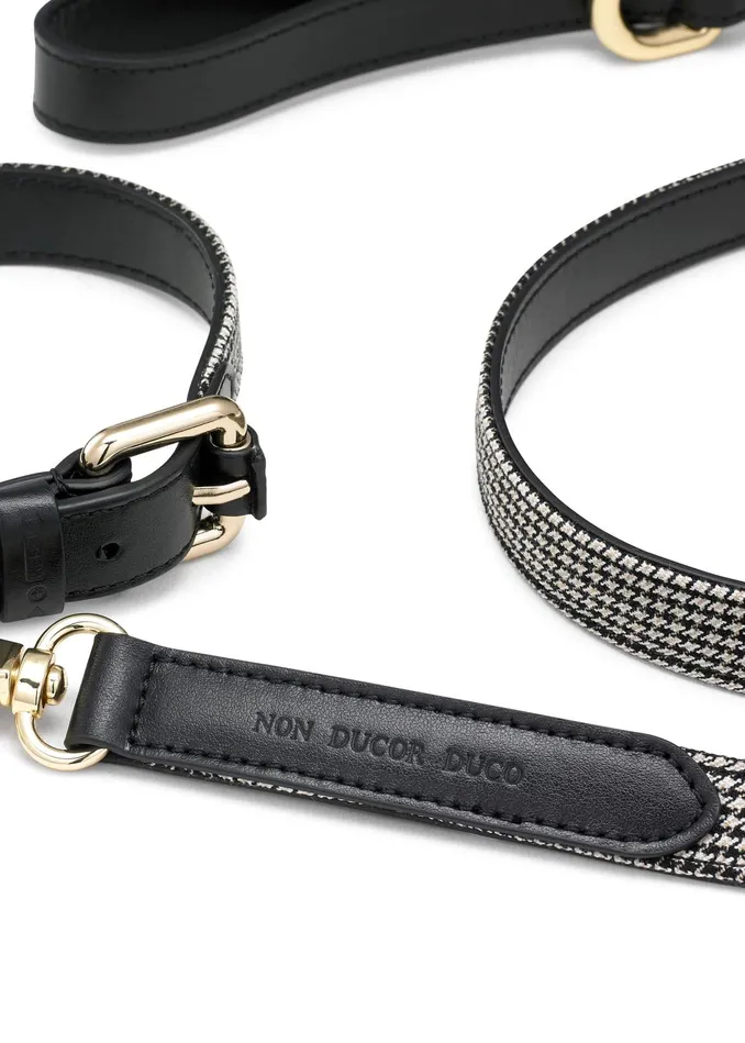 Women Puppy Tooth Dog Lead Creamblackbrown MEEM