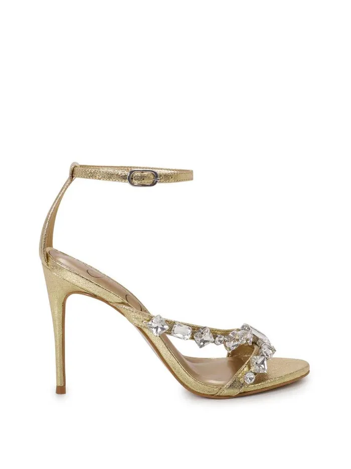 Women Raela Embellished High Heel Sandal In Gold Jessica Simpson Sandals