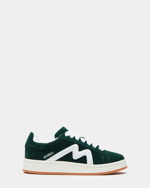 Women RAZZLE GREEN SUEDE Green Suede Steve Madden Sneakers