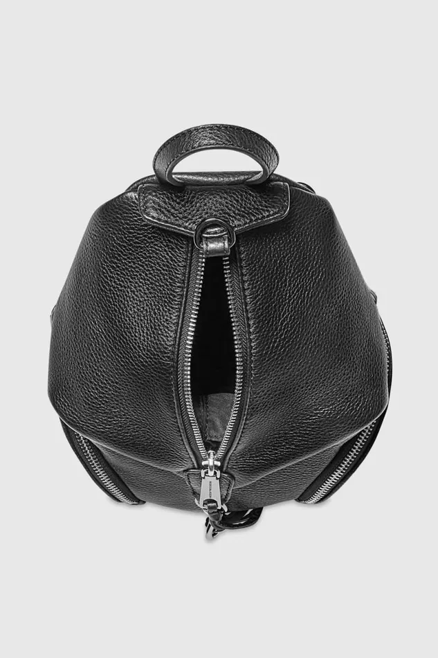 Women Rebecca Minkoff Backpacks Convertible Mini Julian Backpack Blackgunmetal