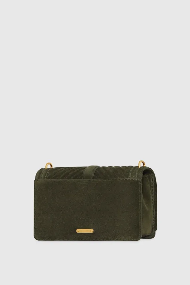 Women Rebecca Minkoff Crossbody Bags Chevron Quilted Love Crossbody Moss Women Rebecca Minkoff Crossbody Bags Chevron Quilted Love Crossbody Moss