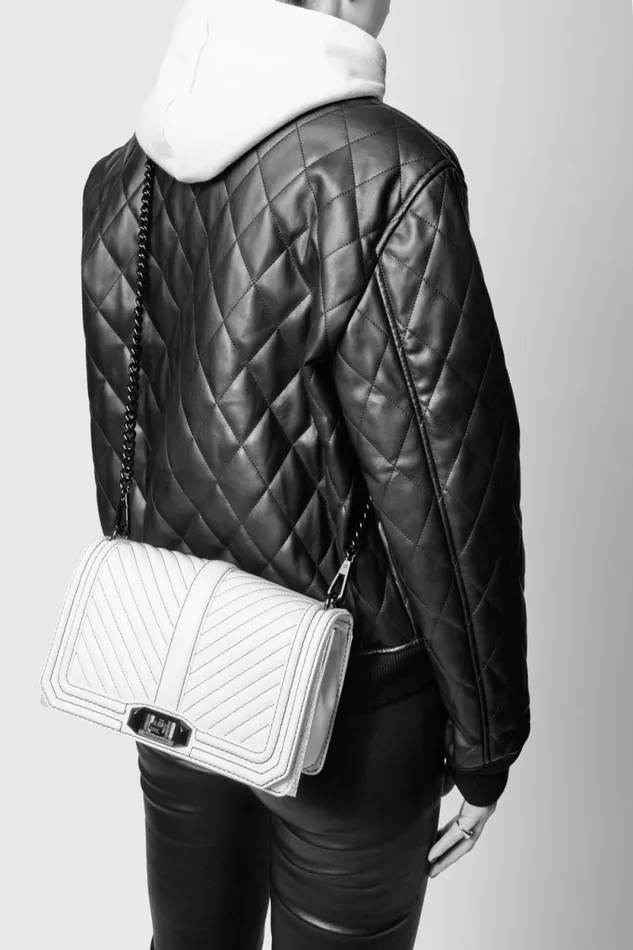Women Rebecca Minkoff Crossbody Bags Chevron Quilted Love Crossbody Moss Women Rebecca Minkoff Crossbody Bags Chevron Quilted Love Crossbody Moss
