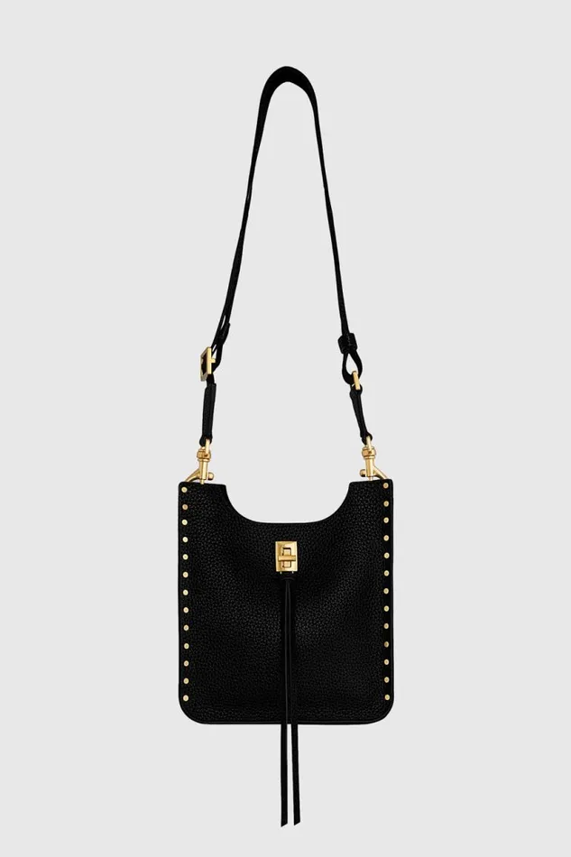 Women Rebecca Minkoff Crossbody Bags Darren Mini Feed Black