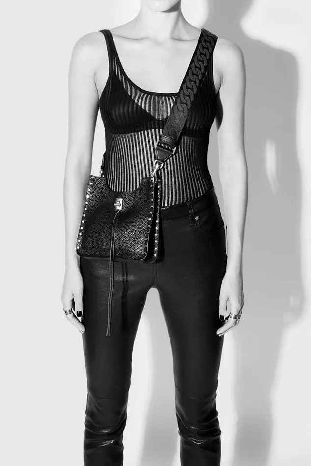 Women Rebecca Minkoff Crossbody Bags Darren Mini Feed Black Women Rebecca Minkoff Crossbody Bags Darren Mini Feed Black