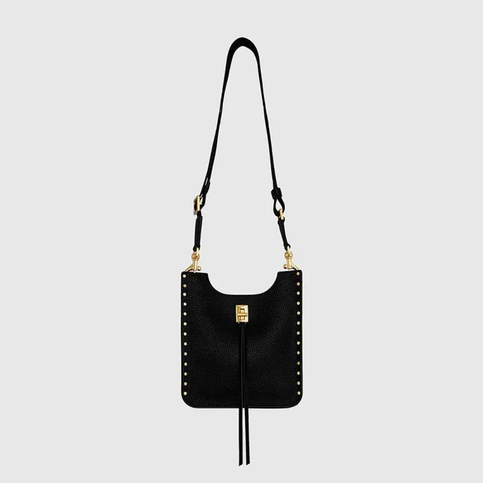 Women Rebecca Minkoff Crossbody Bags Darren Mini Feed Black Women Rebecca Minkoff Crossbody Bags Darren Mini Feed Black
