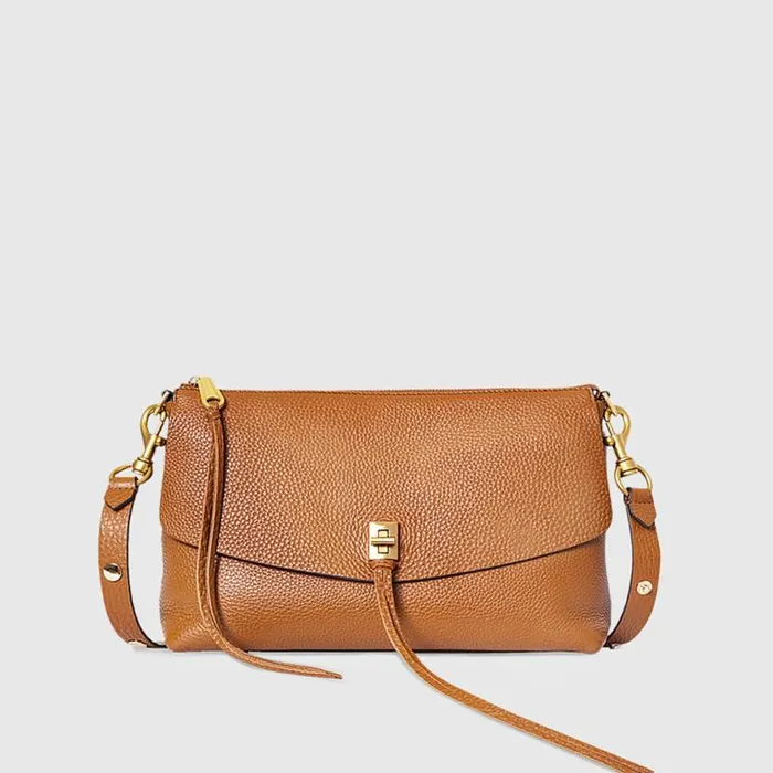 Women Rebecca Minkoff Crossbody Bags Darren Top Zip Crossbody Caramello Women Rebecca Minkoff Crossbody Bags Darren Top Zip Crossbody Caramello