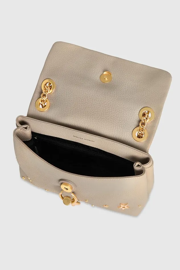 Women Rebecca Minkoff Crossbody Bags Edie Crossbody With Celestial Studs Oyster Women Rebecca Minkoff Crossbody Bags Edie Crossbody With Celestial Studs Oyster