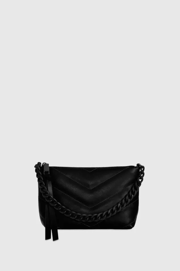 Women Rebecca Minkoff Crossbody Bags Edie Maxi Quilt Crossbody With Chain Black