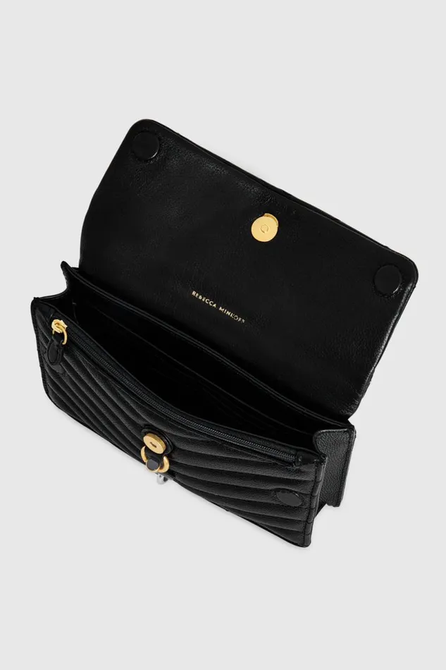 Women Rebecca Minkoff Crossbody Bags Edie Mini Crossbody On A Chain Black Women Rebecca Minkoff Crossbody Bags Edie Mini Crossbody On A Chain Black