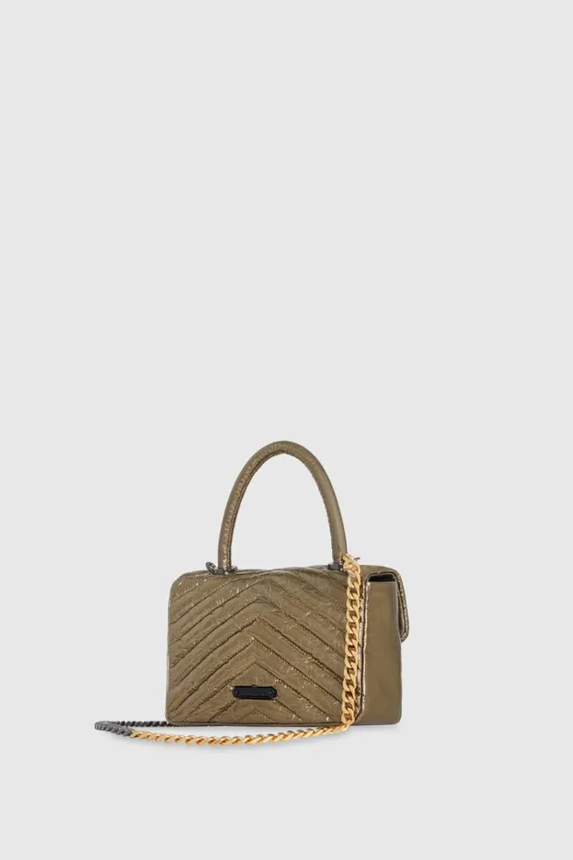 Women Rebecca Minkoff Crossbody Bags Edie Top Handle Bronze Women Rebecca Minkoff Crossbody Bags Edie Top Handle Bronze