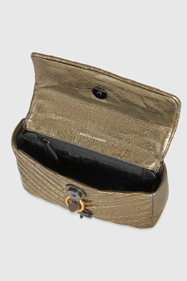 Women Rebecca Minkoff Crossbody Bags Edie Top Handle Bronze Women Rebecca Minkoff Crossbody Bags Edie Top Handle Bronze