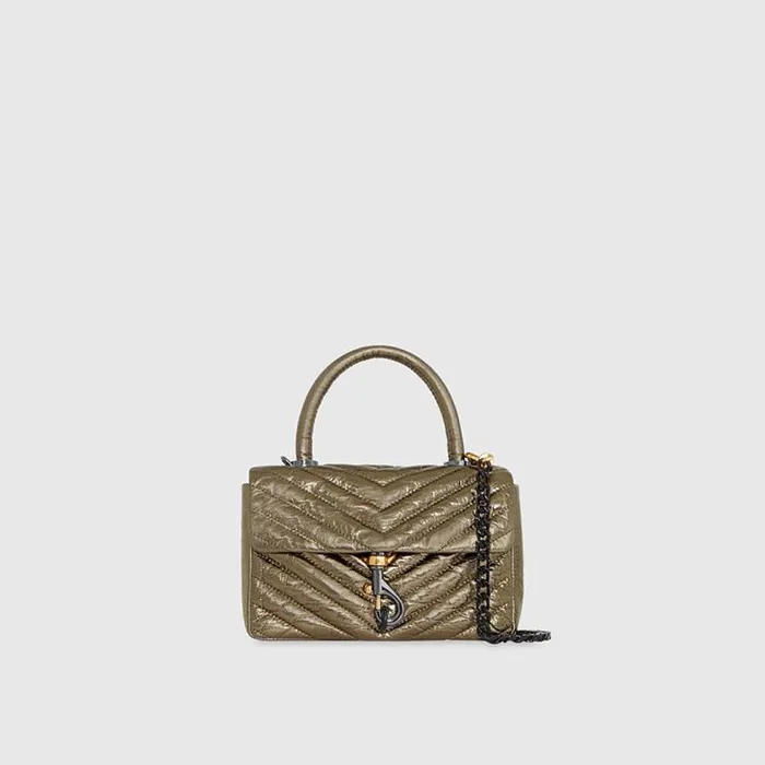 Women Rebecca Minkoff Crossbody Bags Edie Top Handle Bronze Women Rebecca Minkoff Crossbody Bags Edie Top Handle Bronze