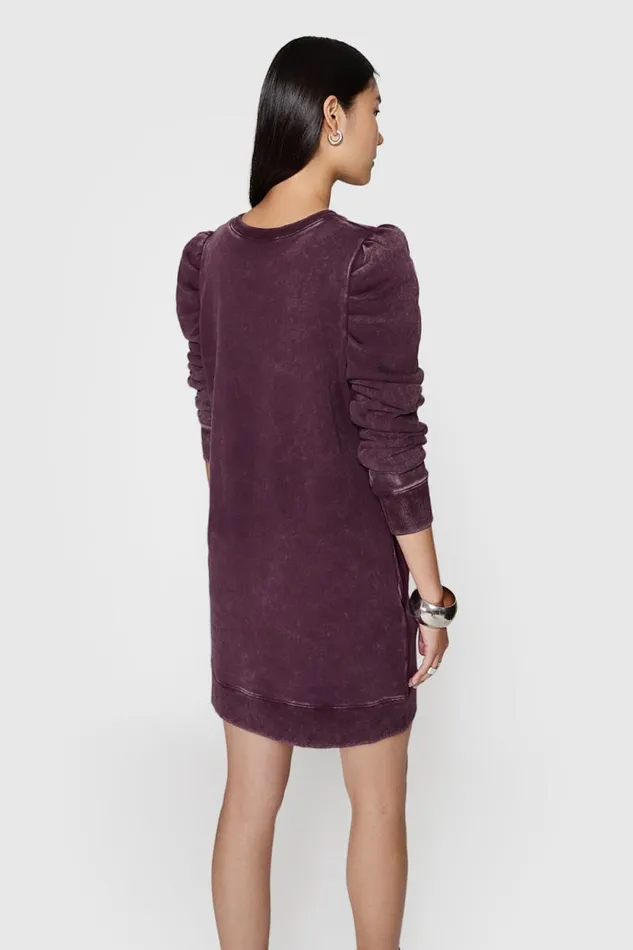 Women Rebecca Minkoff Dresses Janine Dress Acid Washed Currant Women Rebecca Minkoff Dresses Janine Dress Acid Washed Currant