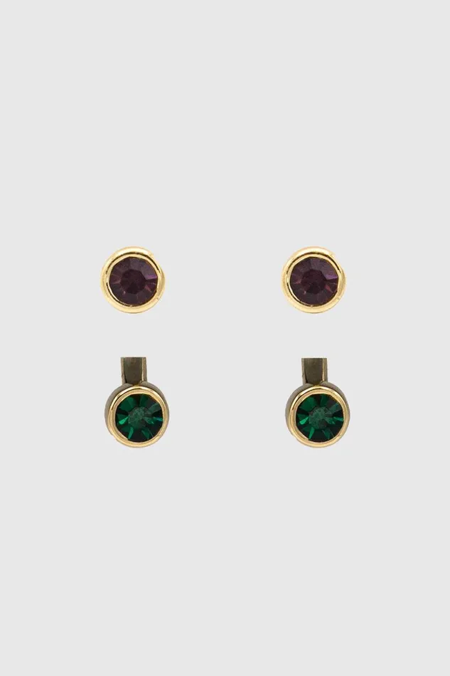 Women Rebecca Minkoff Jewelry Stone Earring Jacket Shiny Gold