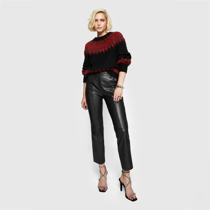 Women Rebecca Minkoff Leather Madelyn Pants Black Women Rebecca Minkoff Leather Madelyn Pants Black