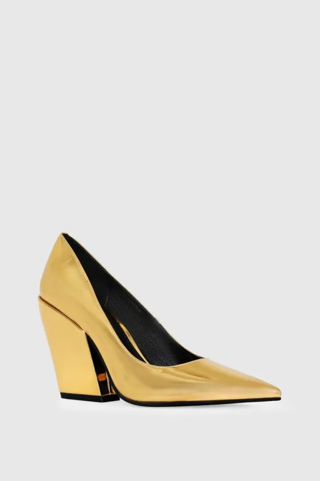 Women Rebecca Minkoff Shoes Megan Pump Gold Women Rebecca Minkoff Shoes Megan Pump Gold