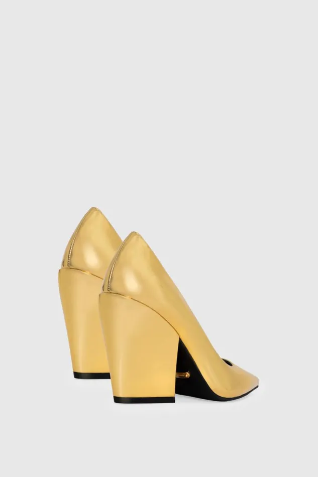 Women Rebecca Minkoff Shoes Megan Pump Gold Women Rebecca Minkoff Shoes Megan Pump Gold