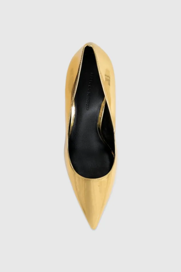 Women Rebecca Minkoff Shoes Megan Pump Gold Women Rebecca Minkoff Shoes Megan Pump Gold