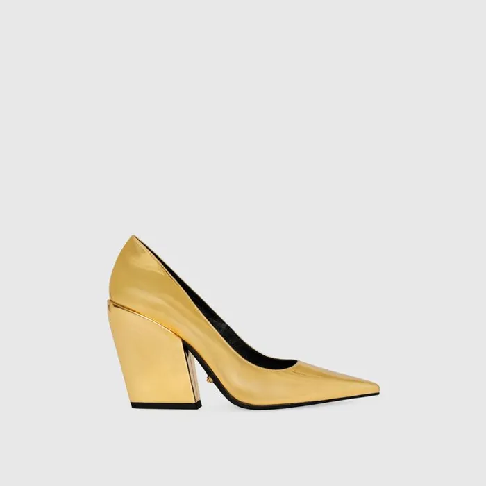 Women Rebecca Minkoff Shoes Megan Pump Gold Women Rebecca Minkoff Shoes Megan Pump Gold