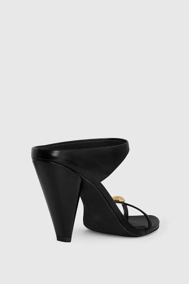 Women Rebecca Minkoff Shoes Toe Ring Sandal Black Women Rebecca Minkoff Shoes Toe Ring Sandal Black