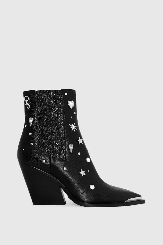 Women Rebecca Minkoff Shoes West Bootie Blacksilver