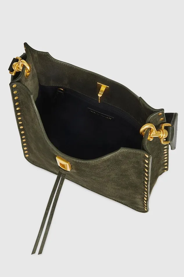 Women Rebecca Minkoff Shoulder Bags Darren Medium Feed Moss Women Rebecca Minkoff Shoulder Bags Darren Medium Feed Moss