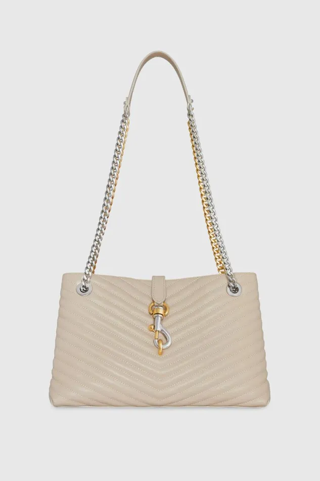 Women Rebecca Minkoff Shoulder Bags Edie Medium Tote Stone