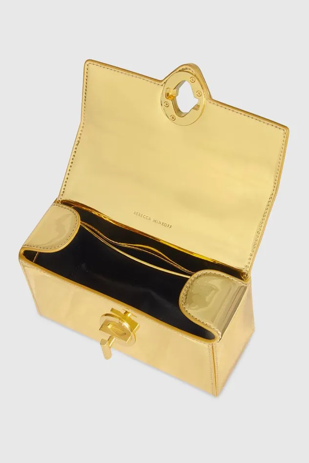 Women Rebecca Minkoff Top Handle Bags G Mini Top Handle Crossbody Gold Women Rebecca Minkoff Top Handle Bags G Mini Top Handle Crossbody Gold