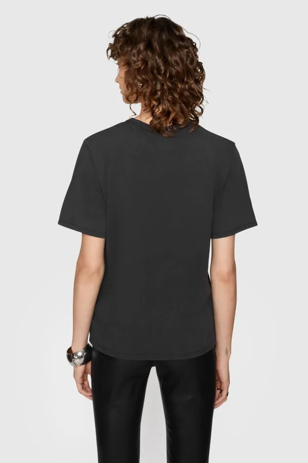 Women Rebecca Minkoff Tops Carly Boyfriend TShirt Dark Stone Wash Women Rebecca Minkoff Tops Carly Boyfriend TShirt Dark Stone Wash