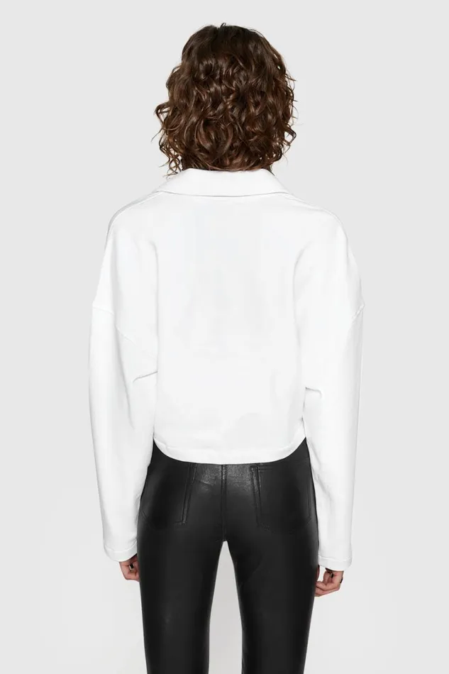 Women Rebecca Minkoff Tops Park Rugby Shirt White Women Rebecca Minkoff Tops Park Rugby Shirt White