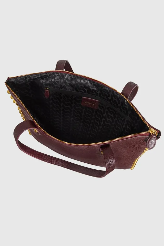 Women Rebecca Minkoff Tote Bags Milan Tote With Studs Port Women Rebecca Minkoff Tote Bags Milan Tote With Studs Port