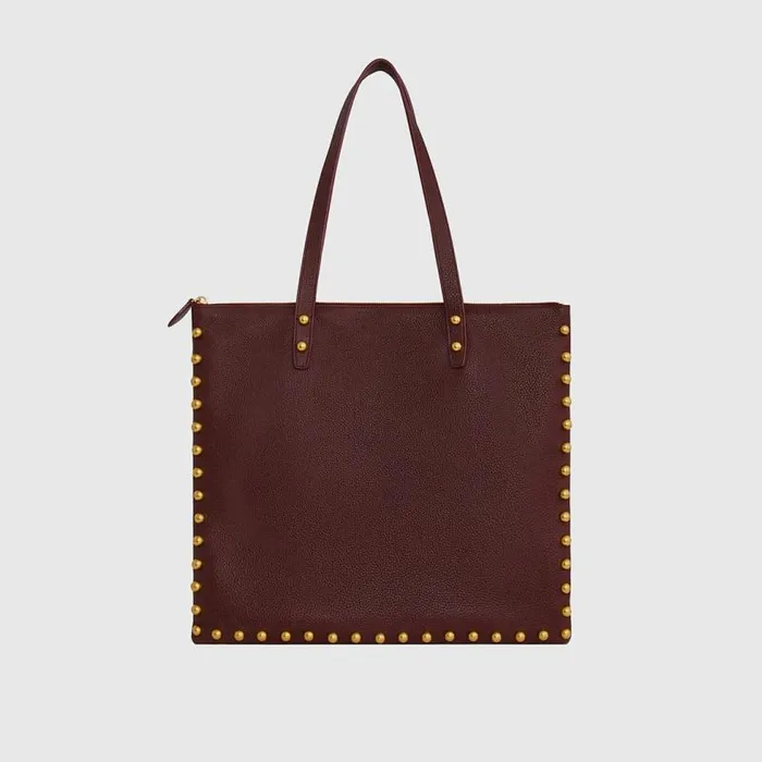 Women Rebecca Minkoff Tote Bags Milan Tote With Studs Port Women Rebecca Minkoff Tote Bags Milan Tote With Studs Port