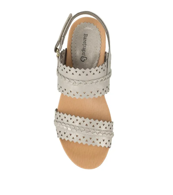 Women Rene Wedge Sandal Champagne Baretraps Wedge Sandals