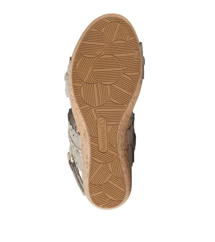 Women Rene Wedge Sandal Champagne Baretraps Wedge Sandals