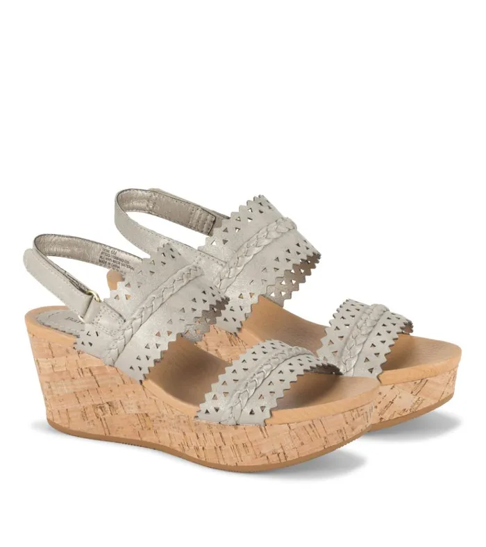 Women Rene Wedge Sandal Champagne Baretraps Wedge Sandals