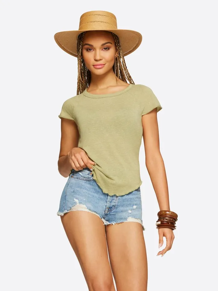 Women Rivers Baby Tee In Cedar Jessica Simpson Tops and Tees