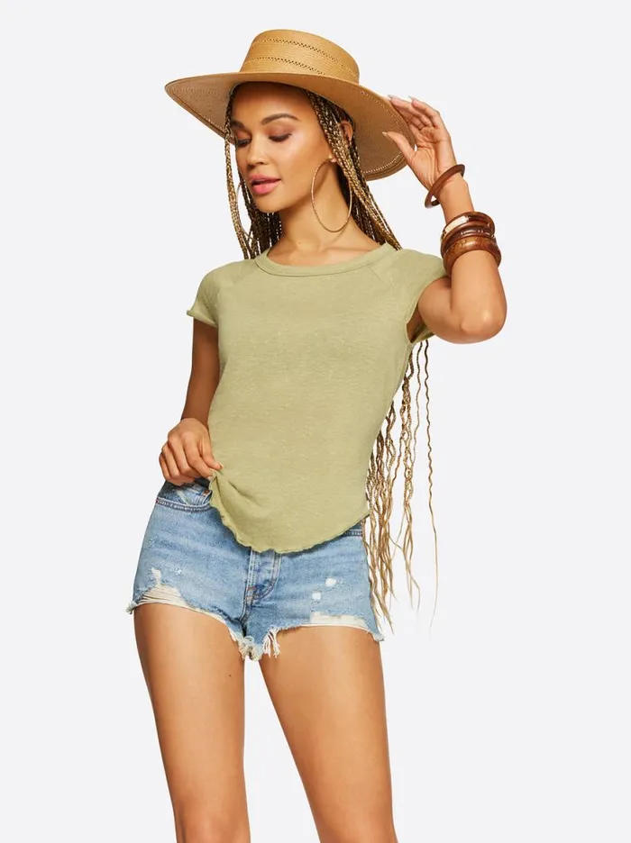 Women Rivers Baby Tee In Cedar Jessica Simpson Tops and Tees